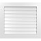 Ekena Millwork Vertical Surface Mount PVC Gable Vent: Functional, w/ 3-1/2"W x 1"P Standard Frame, 34"W x 30"H GVPVE34X3001SF - alternate 1